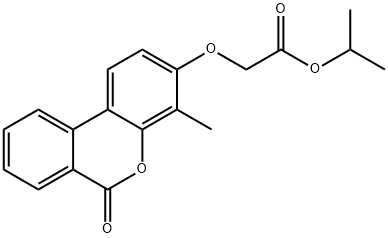 propan-2-yl 2-(4-methyl-6-oxobenzo[c]chromen-3-yl)oxyacetate 구조식 이미지