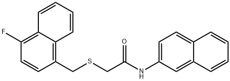 2-[(4-fluoronaphthalen-1-yl)methylsulfanyl]-N-naphthalen-2-ylacetamide Structure