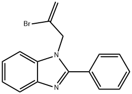 1-(2-bromoprop-2-enyl)-2-phenylbenzimidazole Structure