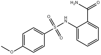 2-[(4-methoxyphenyl)sulfonylamino]benzamide 구조식 이미지