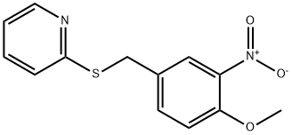 2-[(4-methoxy-3-nitrophenyl)methylsulfanyl]pyridine 구조식 이미지