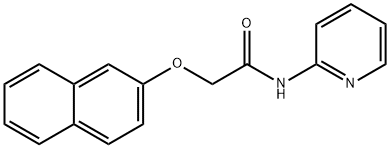 2-naphthalen-2-yloxy-N-pyridin-2-ylacetamide Structure