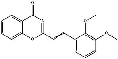 2-[(E)-2-(2,3-dimethoxyphenyl)ethenyl]-1,3-benzoxazin-4-one Structure