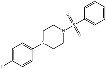 1-(benzenesulfonyl)-4-(4-fluorophenyl)piperazine 구조식 이미지