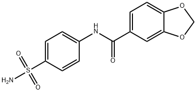 N-(4-sulfamoylphenyl)-1,3-benzodioxole-5-carboxamide Structure