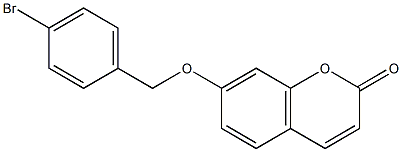 7-[(4-bromophenyl)methoxy]chromen-2-one Structure