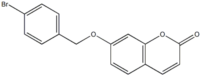 7-[(4-bromophenyl)methoxy]chromen-2-one 구조식 이미지