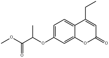 methyl 2-(4-ethyl-2-oxochromen-7-yl)oxypropanoate 구조식 이미지