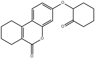 3-(2-oxocyclohexyl)oxy-7,8,9,10-tetrahydrobenzo[c]chromen-6-one 구조식 이미지