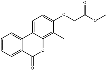 methyl 2-(4-methyl-6-oxobenzo[c]chromen-3-yl)oxyacetate Structure