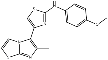 N-(4-methoxyphenyl)-4-(6-methylimidazo[2,1-b][1,3]thiazol-5-yl)-1,3-thiazol-2-amine Structure