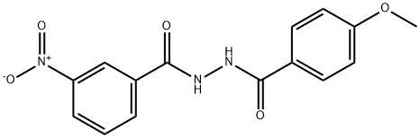 N'-(4-methoxybenzoyl)-3-nitrobenzohydrazide 구조식 이미지