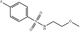 4-fluoro-N-(2-methoxyethyl)benzenesulfonamide 구조식 이미지