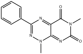 1,6-dimethyl-3-phenylpyrimido[5,4-e][1,2,4]triazine-5,7-dione 구조식 이미지