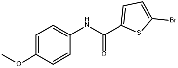 5-bromo-N-(4-methoxyphenyl)thiophene-2-carboxamide 구조식 이미지
