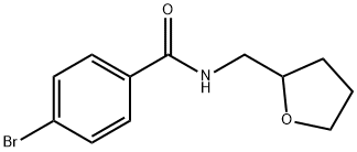 4-bromo-N-(oxolan-2-ylmethyl)benzamide 구조식 이미지