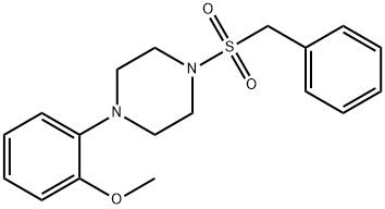 1-benzylsulfonyl-4-(2-methoxyphenyl)piperazine 구조식 이미지