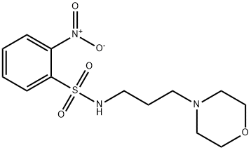 N-(3-morpholin-4-ylpropyl)-2-nitrobenzenesulfonamide 구조식 이미지