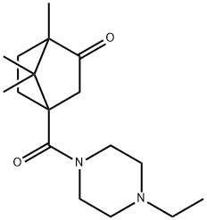 4-(4-ethylpiperazine-1-carbonyl)-1,7,7-trimethylbicyclo[2.2.1]heptan-2-one Structure