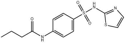 N-[4-(1,3-thiazol-2-ylsulfamoyl)phenyl]butanamide 구조식 이미지