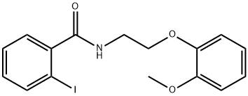 2-iodo-N-[2-(2-methoxyphenoxy)ethyl]benzamide Structure