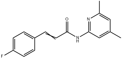 (E)-N-(4,6-dimethylpyridin-2-yl)-3-(4-fluorophenyl)prop-2-enamide Structure