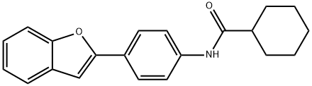 N-[4-(1-benzofuran-2-yl)phenyl]cyclohexanecarboxamide Structure