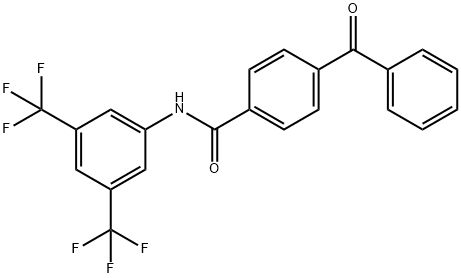 4-benzoyl-N-[3,5-bis(trifluoromethyl)phenyl]benzamide Structure