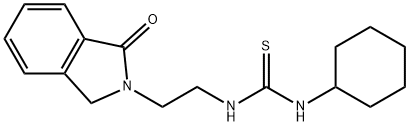 1-cyclohexyl-3-[2-(3-oxo-1H-isoindol-2-yl)ethyl]thiourea 구조식 이미지