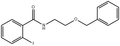 2-iodo-N-(2-phenylmethoxyethyl)benzamide Structure