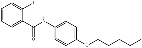 2-iodo-N-(4-pentoxyphenyl)benzamide 구조식 이미지