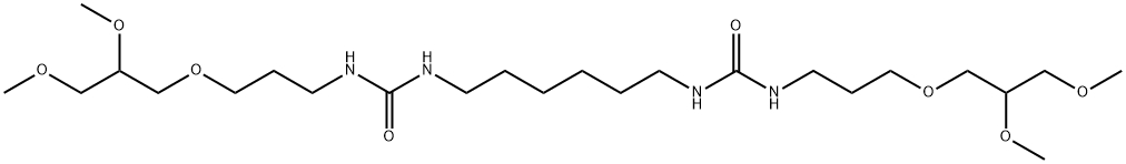 1-[3-(2,3-dimethoxypropoxy)propyl]-3-[6-[3-(2,3-dimethoxypropoxy)propylcarbamoylamino]hexyl]urea Structure