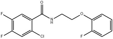 2-chloro-4,5-difluoro-N-[2-(2-fluorophenoxy)ethyl]benzamide 구조식 이미지