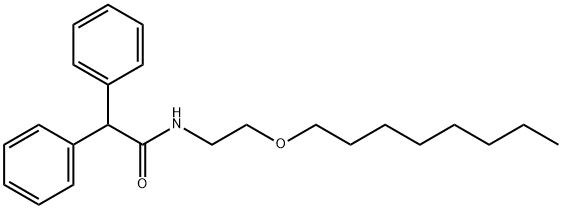 N-(2-octoxyethyl)-2,2-diphenylacetamide 구조식 이미지