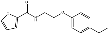 N-[2-(4-ethylphenoxy)ethyl]furan-2-carboxamide 구조식 이미지