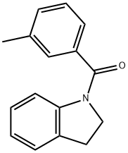 2,3-dihydroindol-1-yl-(3-methylphenyl)methanone 구조식 이미지
