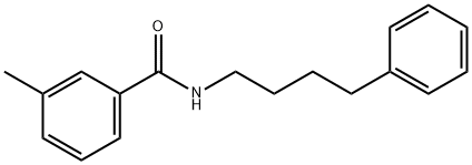 3-methyl-N-(4-phenylbutyl)benzamide 구조식 이미지