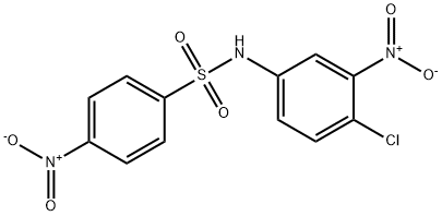 N-(4-chloro-3-nitrophenyl)-4-nitrobenzenesulfonamide 구조식 이미지