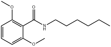 N-hexyl-2,6-dimethoxybenzamide Structure