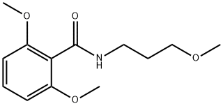 2,6-dimethoxy-N-(3-methoxypropyl)benzamide 구조식 이미지