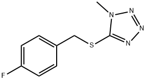 5-[(4-fluorophenyl)methylsulfanyl]-1-methyltetrazole Structure