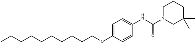N-(4-decoxyphenyl)-3,3-dimethylpiperidine-1-carboxamide Structure