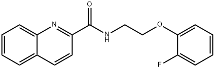 N-[2-(2-fluorophenoxy)ethyl]quinoline-2-carboxamide 구조식 이미지