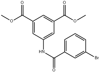 dimethyl 5-[(3-bromobenzoyl)amino]benzene-1,3-dicarboxylate Structure