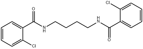 2-chloro-N-[4-[(2-chlorobenzoyl)amino]butyl]benzamide Structure