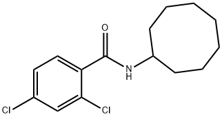 2,4-dichloro-N-cyclooctylbenzamide 구조식 이미지