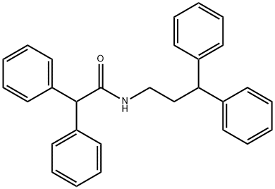 N-(3,3-diphenylpropyl)-2,2-diphenylacetamide Structure