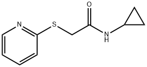 N-cyclopropyl-2-pyridin-2-ylsulfanylacetamide 구조식 이미지