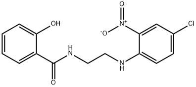 N-[2-(4-chloro-2-nitroanilino)ethyl]-2-hydroxybenzamide 구조식 이미지