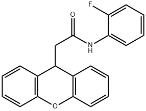 N-(2-fluorophenyl)-2-(9H-xanthen-9-yl)acetamide Structure